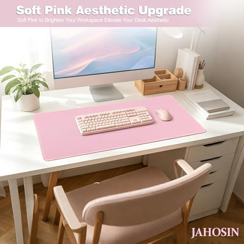 Pink Desk Mat,Large Gaming Mouse Pad 27.5x11.8In(70x30 Pink)