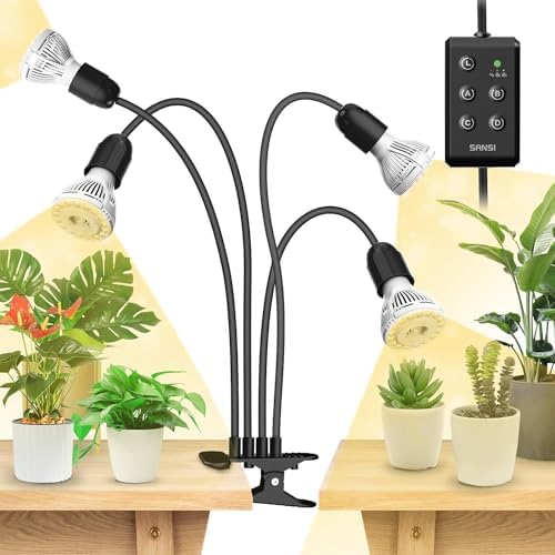 SANSI LED Grow Lights for Indoor Plants, Lifetime Free Bulb Replacement