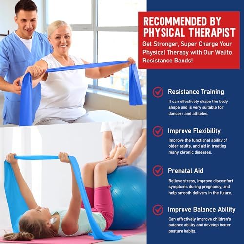 Resistance Bands for Working Out, Stretch Bands for Exercise, Yoga, Pilates