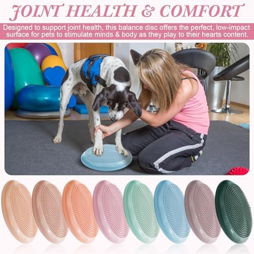 Libima 8 Pcs Wiggle Seat for Sensory Kids Flexible Wobble Cushion Non Slip Balance Disc for Adults Core Strength Physical Exercise Improve Posture School Home Office