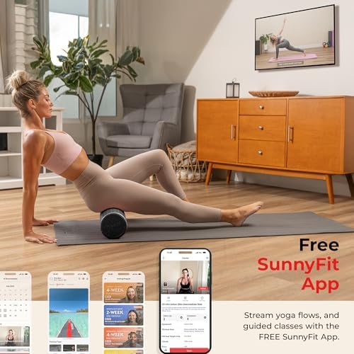 Sunny Health & Fitness 36" Black High-Density Yoga Foam Roller
