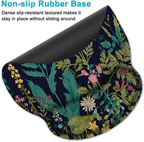Lateefah Mouse Pad with Wrist Rest, 3-in-1 Gaming Mouse Pad, Keyboard Wrist Rest, Ergonomic Memory Foam Mousepad with Wrist Support for Computer Keyboard