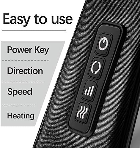 Mirakel Shiatsu Neck & Back Massager with Heat for Pain Relief Deep Tissue