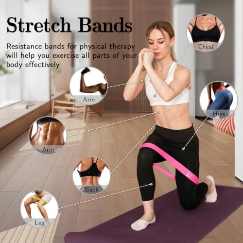 Resistance Bands for Working Out, 5 Levels Elastic Exercise Bands