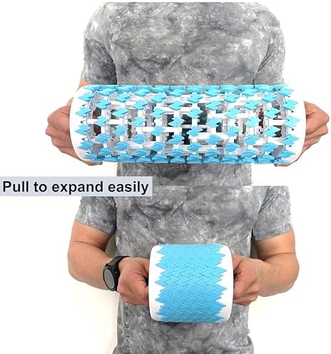 Collapsible Foam Roller for Exercise and Recovery (13 Inches), Easily Portable at 5.5 inches (Blue)