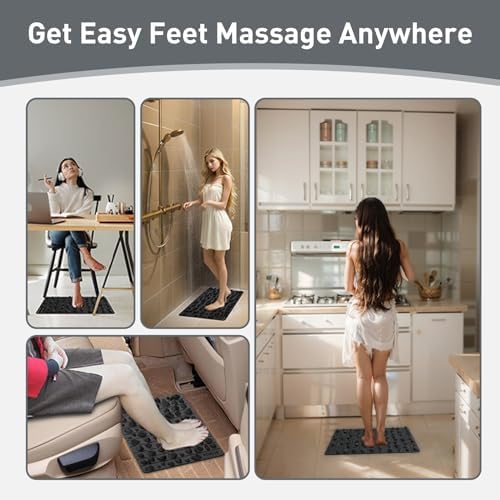 Portable Feet Acupressure Mat, Foldable Foot Massager Mat, Pressure Point Massage Pad, Anti Fatigue Office Standing Desk Pad, Stand Up Pad, Relieve Foot Pain
