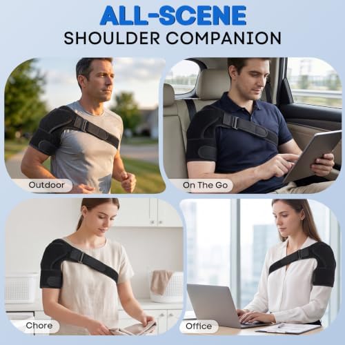 Shoulder Brace for Men and Women,Rotator Cuff Shoulder Support for Sports