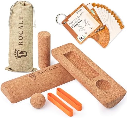 Rocalt Cork Balance Board, Foot and Ankle Strengthener Kit