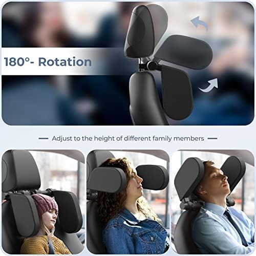 Adjustable Car Headrest Pillow, Road Pal Car Headrest
