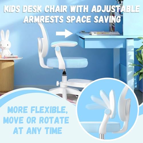 Ergonomic Kids Desk Chair 4-12, Adjust Height Children Study Computer Chair