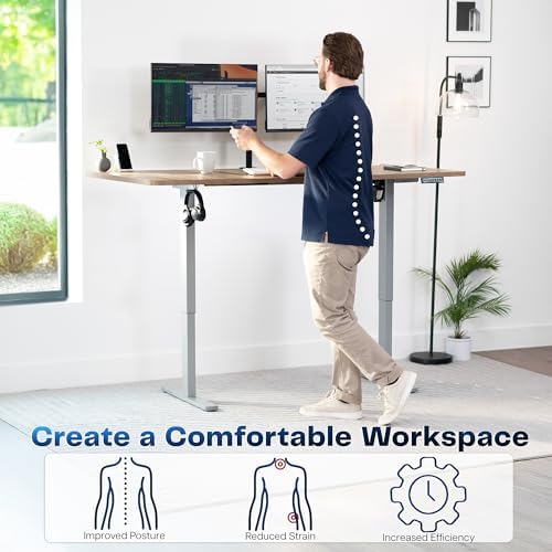 VIVO Reclaimed Wood 71 x 36 in Standing Desk, DESK-KIT-1G7P-36