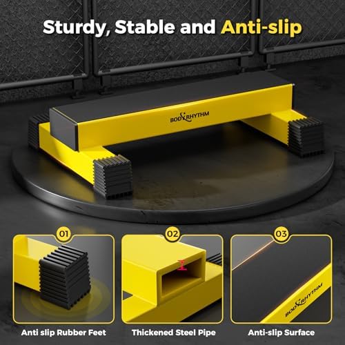 Upgraded Calf Raise Bar for Home Gym Workouts, Standing Calf Raise Machine for Calf Stretching, Squating, Foot Stretching, Anti-Slip Solid Calf Block, Ankle Calf Stretcher.