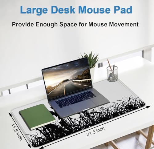 Gaming Mouse pad, Waterproof Mousepad with Stitched Edges, Flowers Plants