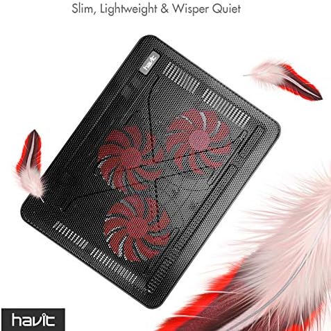 havit HV-F2056 Laptop Cooling Pad for 15.6-17 Inch Laptops, Black