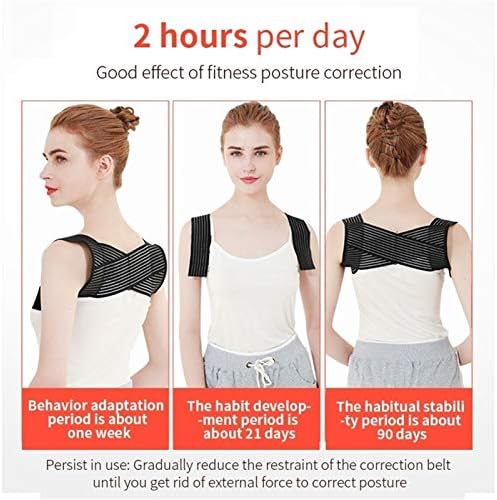 DSMYYXGS Back Correction Belt Back Posture Corrector Shoulder Back Shoulder Lumbar Posture Correction for Men Women (Size : Medium)
