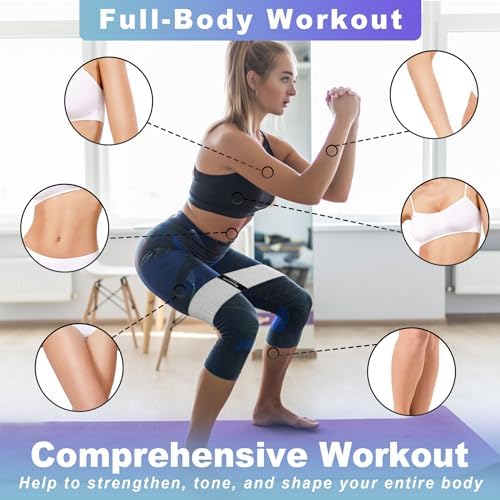 Resistance Bands for Working Out, 3 Levels Fabric Exercise Bands Set