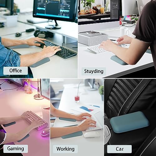 Leolee Elbow Rest Pads for Desk, Green Ergonomic Wrist Rest Arm Rest Pads