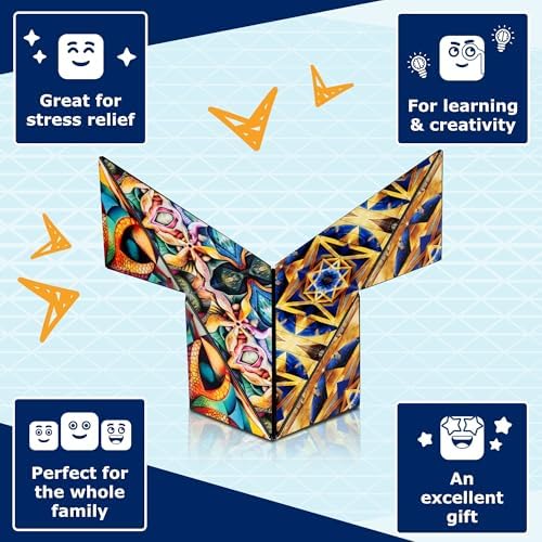 Shashibo ICOSA XL Magnetic Puzzle Toy, Stress Relief Fidget Toy