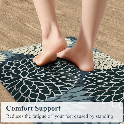 KIMODE Kitchen Mats for Floor 2PCS,Cushioned Anti Fatigue Standing Mat