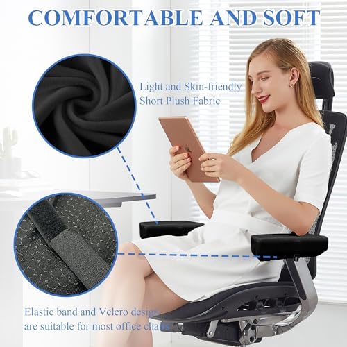 SPRING SEAON Office Chair Arm Pads Desk Chair Arm Covers Soft Elbow Cushion
