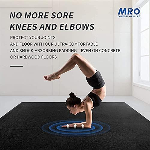 MRO Extra Large Yoga Mat, 12'x6'/9'x6'/7'x5'/6'x4' (9MM)