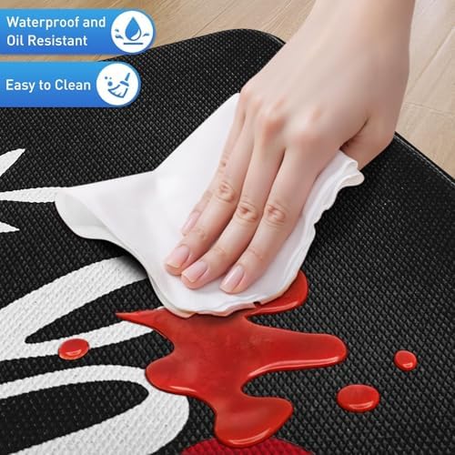 HappyTrends Kitchen Mat for Floor, 2PCS Anti-Fatigue Kitchen Rugs