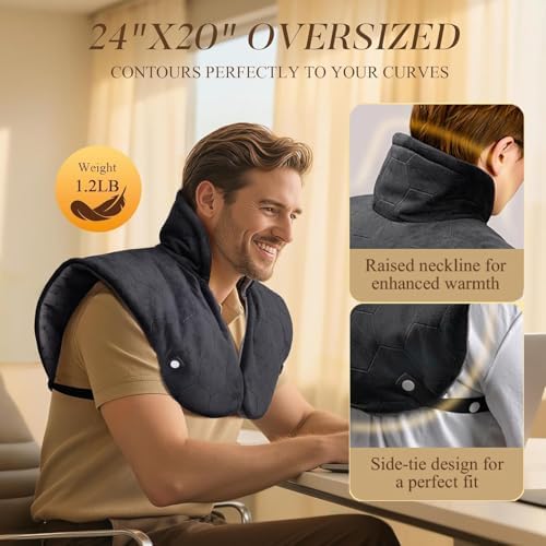 Fast-Heating Far Infrared Heating Pad for Neck and Shoulders
