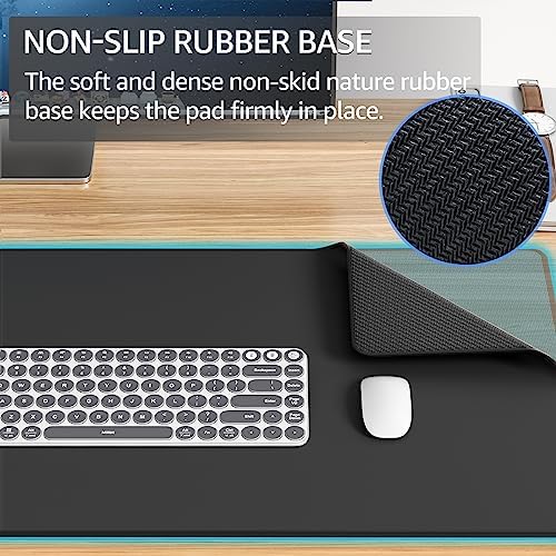 KTRIO Large Gaming Mouse Pad Desk Mat for Gamer, 35.4" x 15.7", Black, XXXL