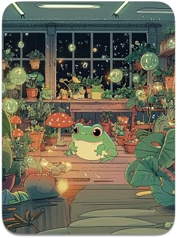 Small Mouse Pad, Mini Mouse Pad 6 x 8 Inch, Thick Rubber Waterproof Mouse Mat, Cute Mousepad for Women Men Wireless Mouse Laptops Home Office, Frog