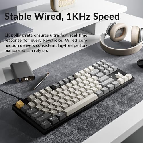 Keychron C1 Pro TKL Custom Wired Mechanical Keyboard, RGB Backlight