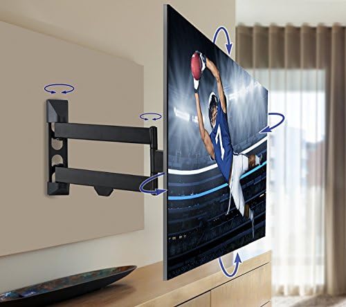 QualGear QG-TM-020-BLK Articulating TV Wall Mount /23-42, Black