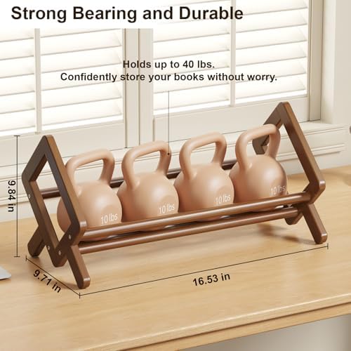 Premium Stable Desktop Bookshelf, Bamboo Under Desk Bookshelf, Book Rack