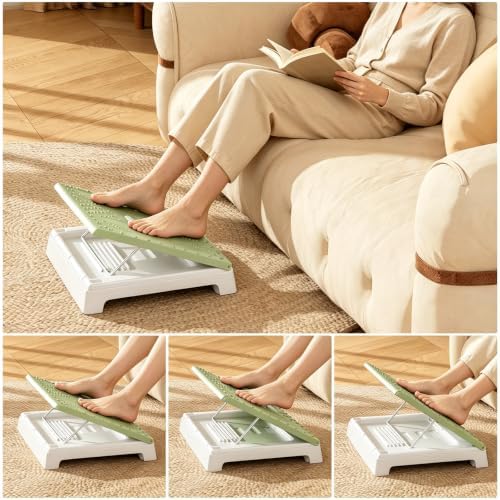 JOYZAN Foldable Foot Rest for Under Desk Footstool with Massage Roller