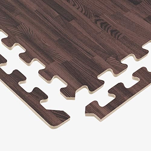 Forest Floor Farmhouse 3/8 Inch Thick Printed Foam Tiles, Premium Wood Grain Interlocking Foam Floor Mats, Anti-Fatigue Flooring – Stylish Flooring Solution