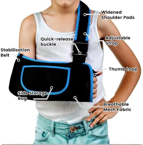 mosago Kids Arm Sling, Lightweight Breathable Mesh Shoulder Immobilizer