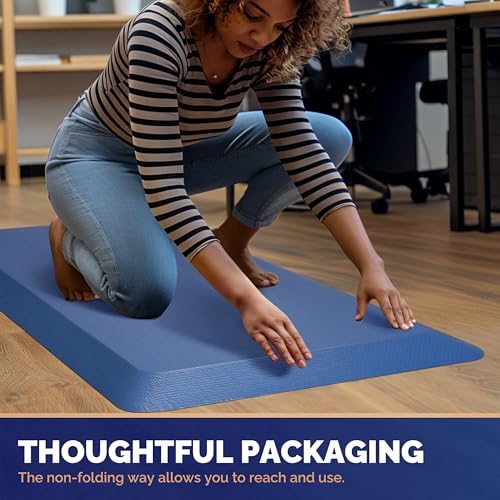 FEATOL Anti Fatigue Mat for Standing Desk & Kitchen Floor, 9/10 Extra Thick