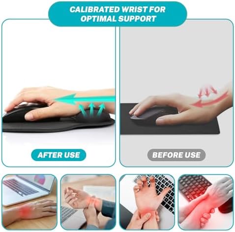Hancynir Dumpster on Fire Ergonomic Mouse Pad with Wrist Support Desk Decor