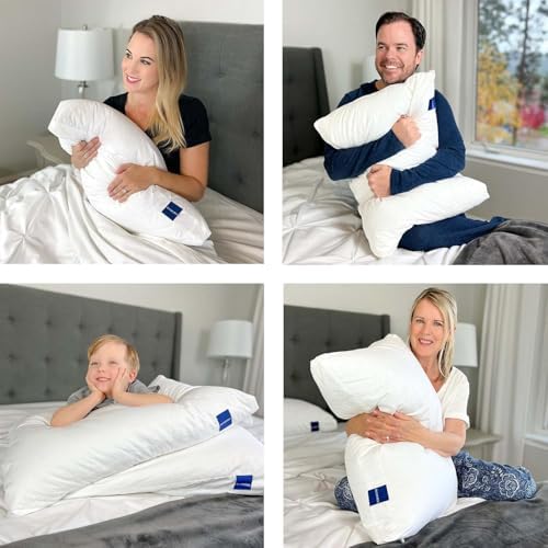 ACCURATEX Standard Pillows Set of 2, Adjustable Hybrid Pillows 2 Pack