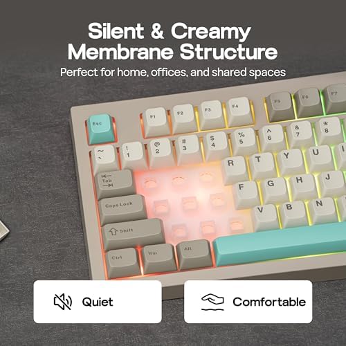 MechLands Aula S102 Membrane Gaming Keyboard w/Number Pad, 100% Full Size