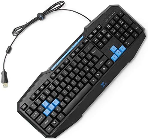 Beastron Catalyst Gaming Keyboard, Multimedia Keys Ergonomic Keyboard Swappable Gaming Keys, PC Computer Wired Gaming Keyboard
