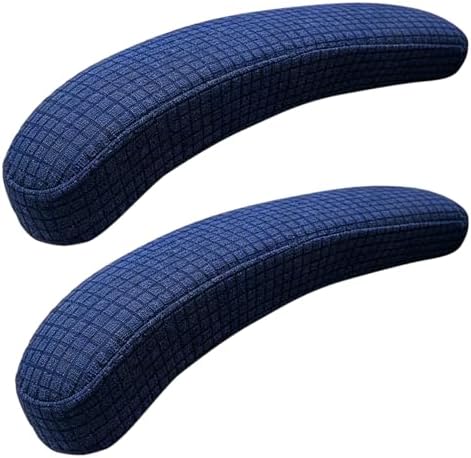Melaluxe Office Chair Armrest Covers, Stretchable Removable Washable Chair Arm Covers, Elastic Desk Computer Gaming Chair Arm Rest Protector Slipcovers (Navy)