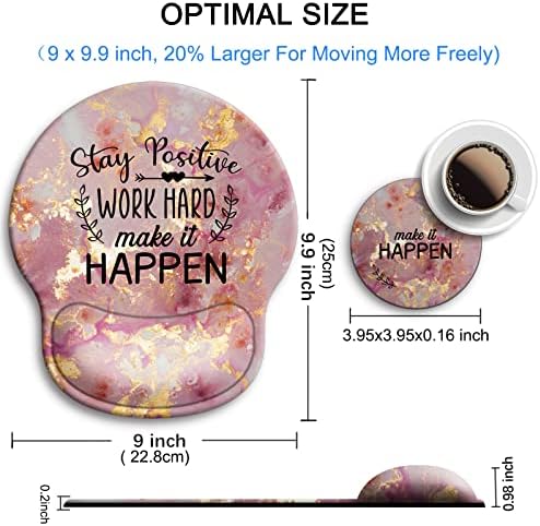 Ergonomic Mouse Pad with Wrist Rest Support,Gel Mouse Pads for Desk