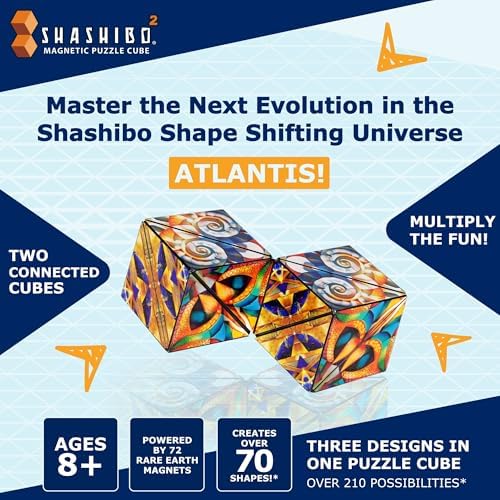 Shashibo ICOSA XL Magnetic Puzzle Toy, Stress Relief Fidget Toy