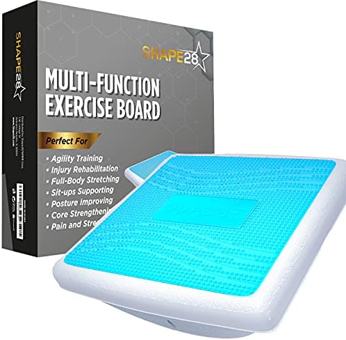 Professional Balance Board –Fascia Relase Tool- Multi-Functional Wobble & Slant Board with Anti-Slip Design, Acupressure Points for Core, Abs & Rehab Training – Fitness & Standing Desk Equipment – Supports Up to 440 lbs