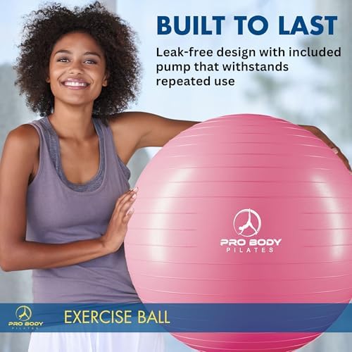 ProBody Pilates Yoga Ball - Gym Grade Exercise Ball