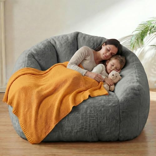 HUGHEAVEN Max Giant Bean Bag Chair, Bean Bag Sofa for Adults & Teens