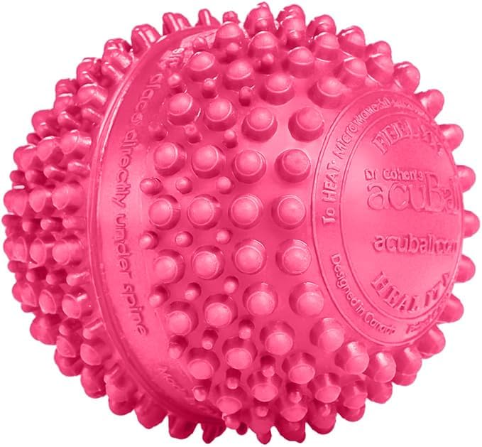 Dr. Cohen's acuProducts Heatable Deep Tissue Massager for Muscle Injury Recovery (acuBall Large - Pink)