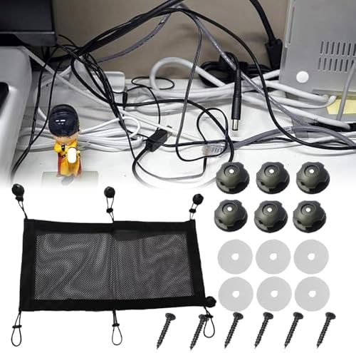 Cable Management Under Desk Space-Saving Large Capacity Adjustable