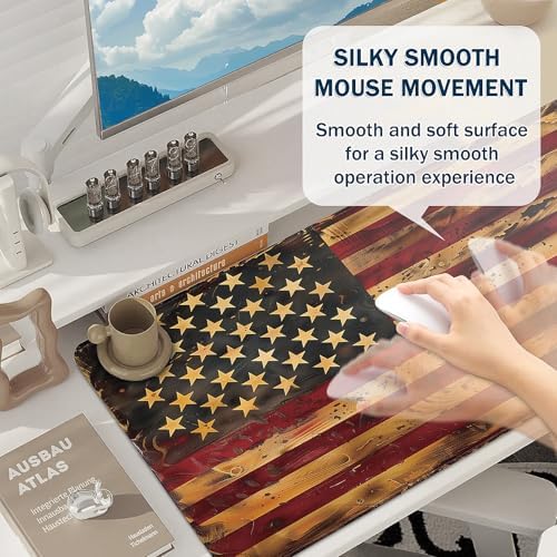 Mouse Pad Gaming - Desk Mat for Keyboard and Mouse - Large Mouse Pad for Desk, Mousepad (35.4" X 15.7") with Non-Slip Base, Desks Pad Mat Office and Home
