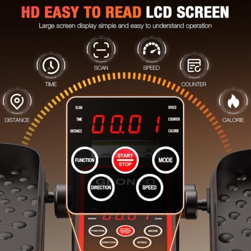 Under Desk Elliptical Machine, Electric Elliptical Leg Exerciser for Senior